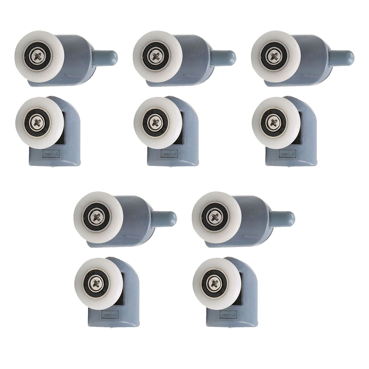 10pcs Shower Door Rollers Quiet Replacement Top Bottom Glass Door Pulleys for Bathroom Massage Room V1294-YM0521-3112230013611