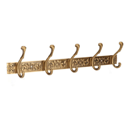 Rail Wall Hook Behind Door Mounted for Coat Hat Clothes Hanging Vintage Space Aluminum Hardware V1294-YM0521-3112230015811