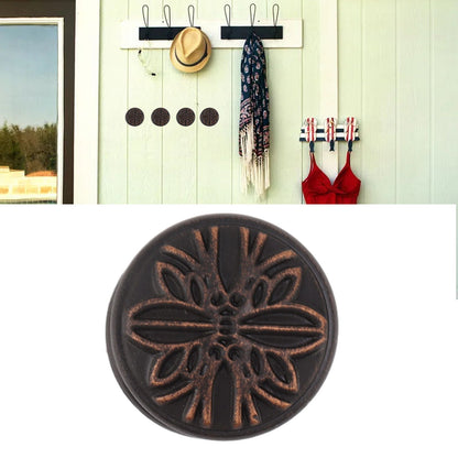 Bathroom Towel Hook Copper Retro Multifunctional Space Saving Wall Mounted Robe Hook for Door D Type V1294-YM0521-3112230015914