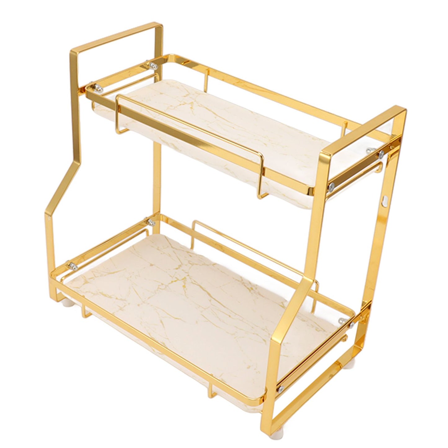 Bathroom Storage Shelf Wall Mounted Corner Organizer Standing Rack for Living Room Bedroom Kitchen White and V1294-YM0521-3112230017111