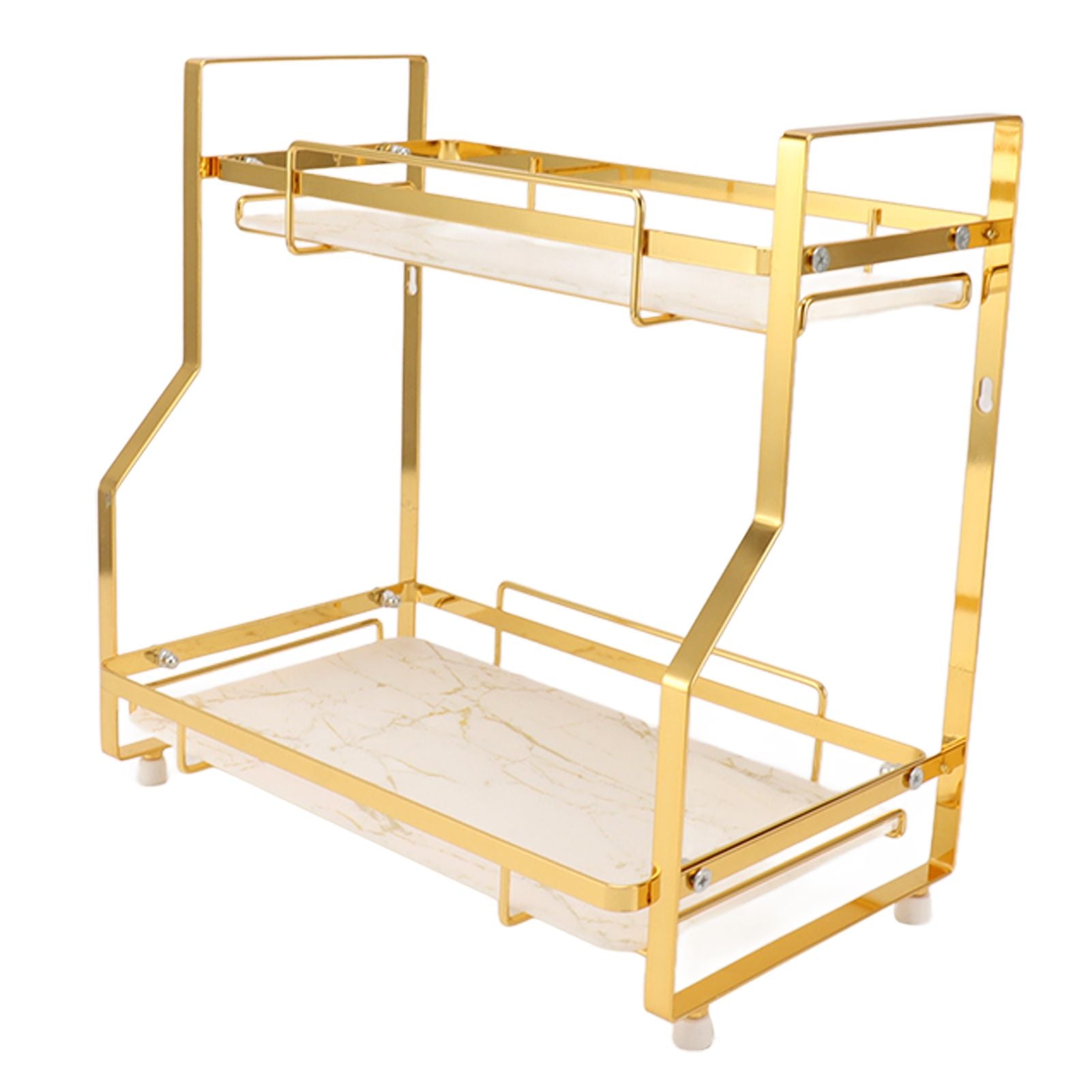 Bathroom Storage Shelf Wall Mounted Corner Organizer Standing Rack for Living Room Bedroom Kitchen White and V1294-YM0521-3112230017111
