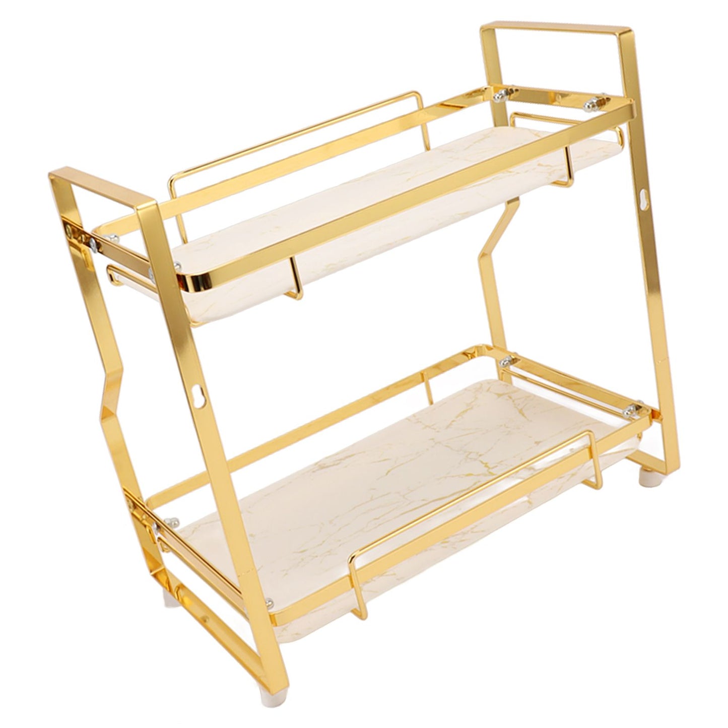 Bathroom Storage Shelf Wall Mounted Corner Organizer Standing Rack for Living Room Bedroom Kitchen White and V1294-YM0521-3112230017111