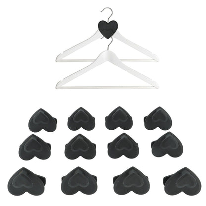 12pcs Clothes Hanger Connector Hooks Hanger Connecting Hooks Multifunctional Wardrobe Drying Hanger Black V1294-YM0521-3112230022211