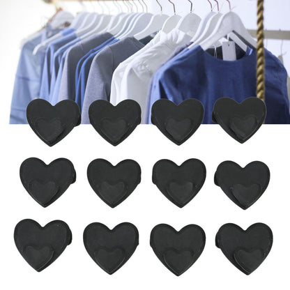 12pcs Clothes Hanger Connector Hooks Hanger Connecting Hooks Multifunctional Wardrobe Drying Hanger Black V1294-YM0521-3112230022211