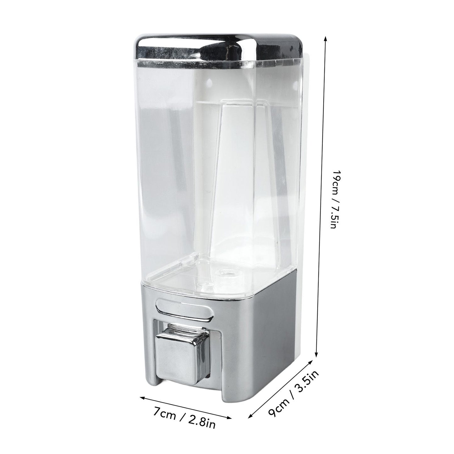 Soap Dispenser ABS Plastic Wall Mount Single Head Bathroom Kitchen Sink Accessories 480ml V1294-YM0521-3112230025211