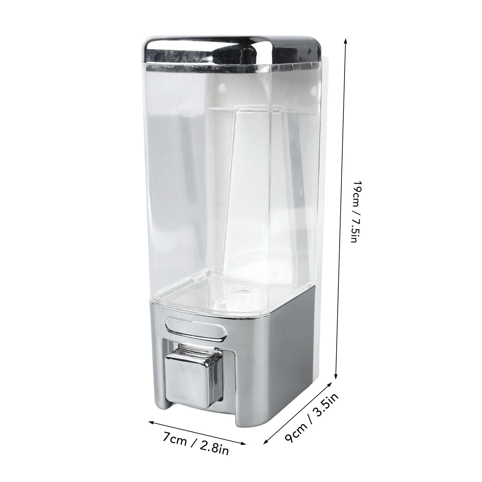 Soap Dispenser ABS Plastic Wall Mount Single Head Bathroom Kitchen Sink Accessories 480ml V1294-YM0521-3112230025211