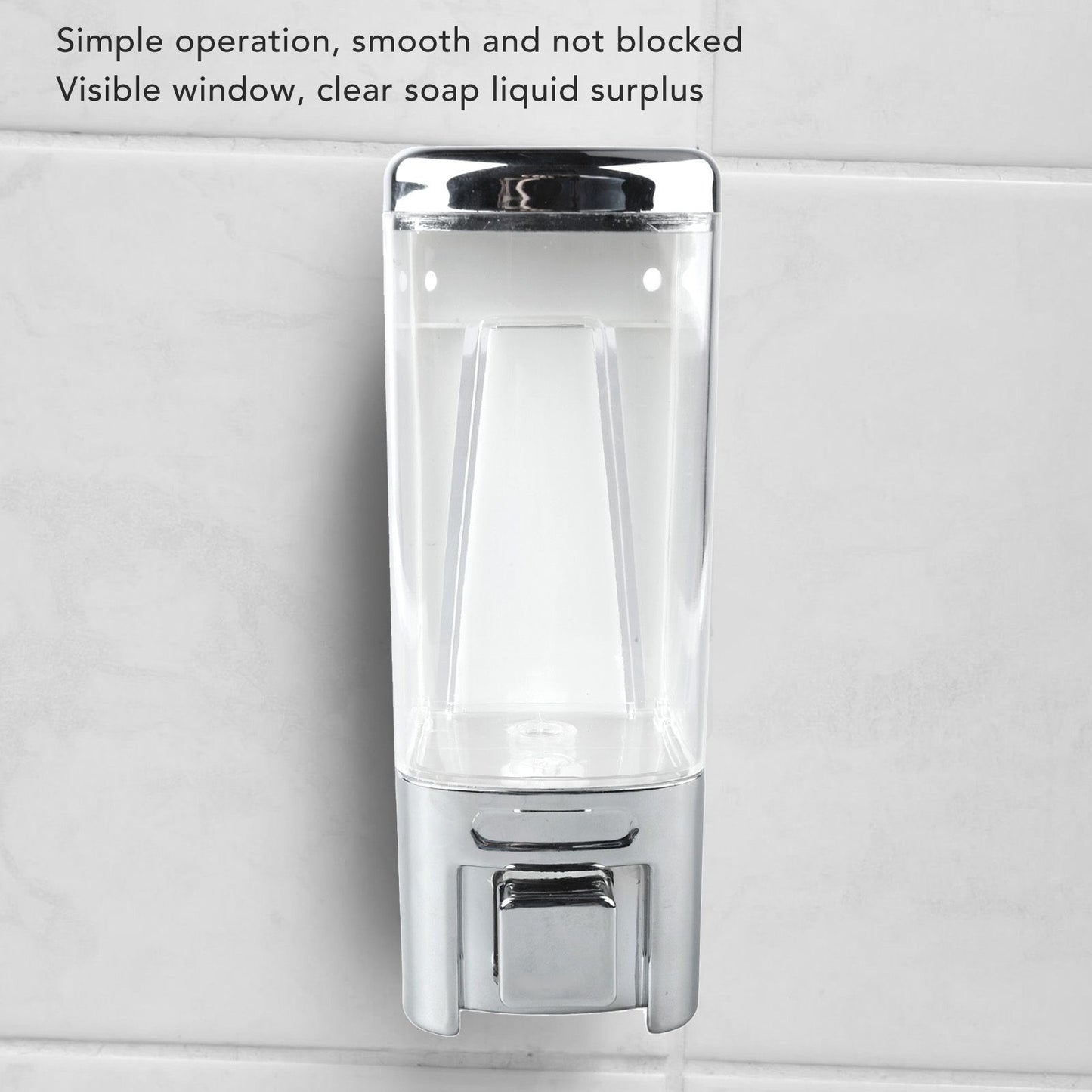 Soap Dispenser ABS Plastic Wall Mount Single Head Bathroom Kitchen Sink Accessories 480ml V1294-YM0521-3112230025211