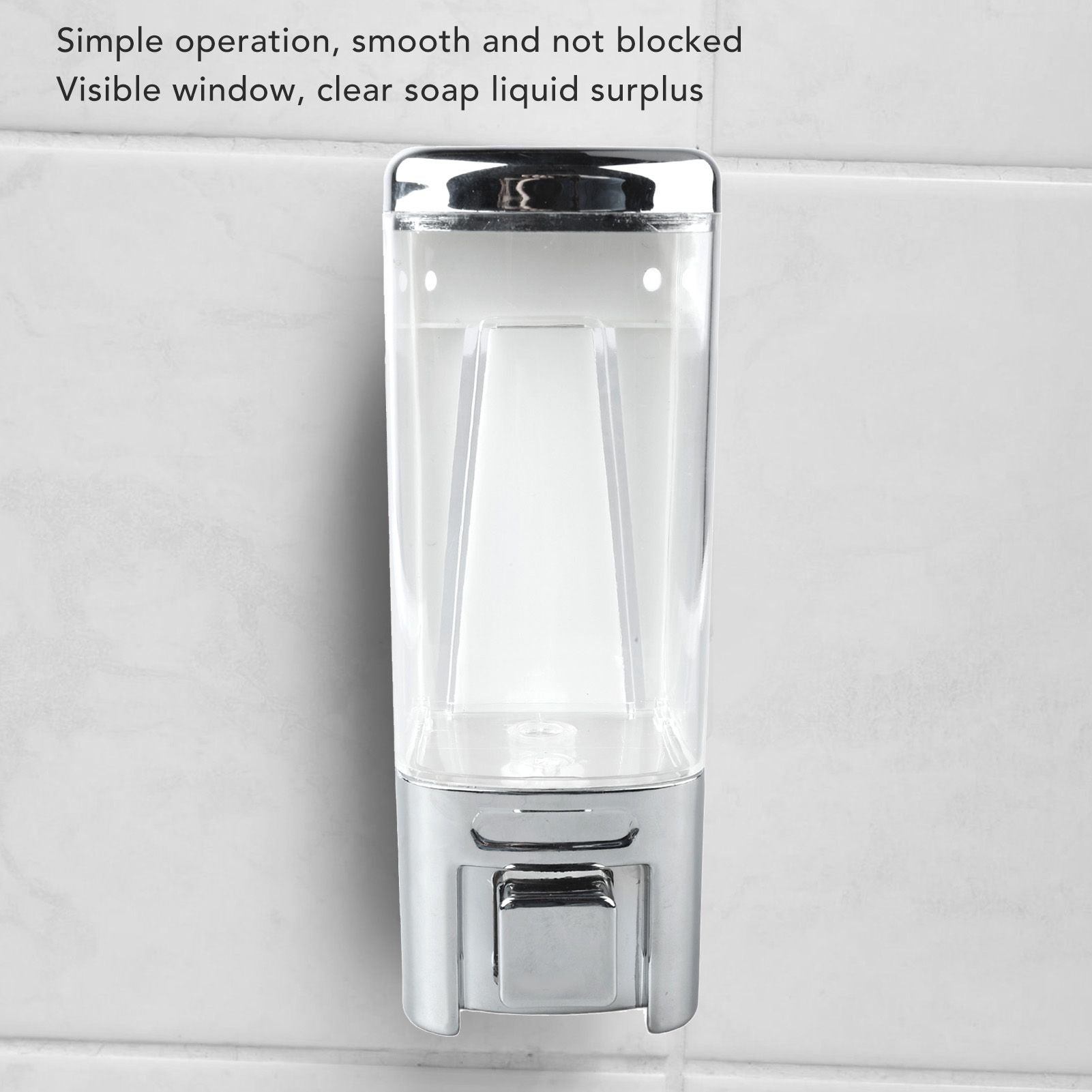 Soap Dispenser ABS Plastic Wall Mount Single Head Bathroom Kitchen Sink Accessories 480ml V1294-YM0521-3112230025211