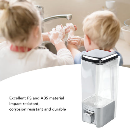Soap Dispenser ABS Plastic Wall Mount Single Head Bathroom Kitchen Sink Accessories 480ml V1294-YM0521-3112230025211