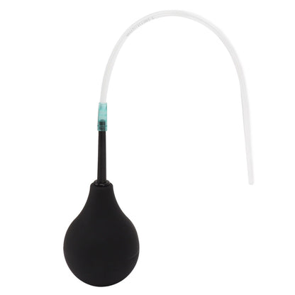 Enema Bulb Kit Silicone Douche Bulb with Single Use Hose Women Enemator Astriction Anal Cleaner Black 89ml V1294-YM0521-3112230027514