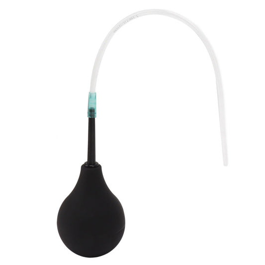 Enema Bulb Kit Silicone Douche Bulb with Single Use Hose Women Enemator Astriction Anal Cleaner Black 89ml V1294-YM0521-3112230027514