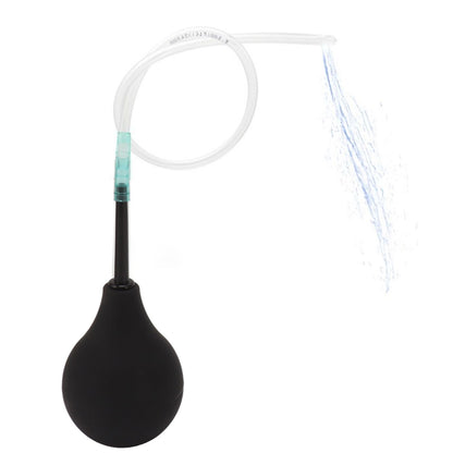 Enema Bulb Kit Silicone Douche Bulb with Single Use Hose Women Enemator Astriction Anal Cleaner Black 89ml V1294-YM0521-3112230027514