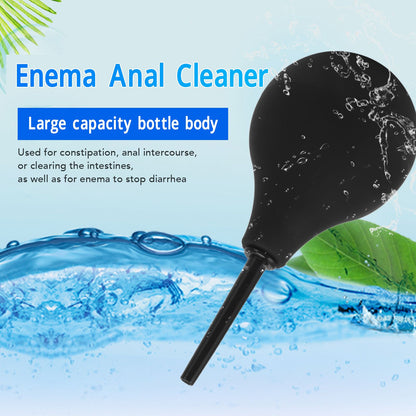 Enema Bulb Kit Silicone Douche Bulb with Single Use Hose Women Enemator Astriction Anal Cleaner Black 89ml V1294-YM0521-3112230027514