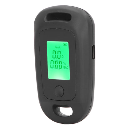 Alcohol Detector USB Rechargeable High Accuracy Portable Breath Alcohol Tester with LCD Screen Black V1294-YM0521-3113220291111