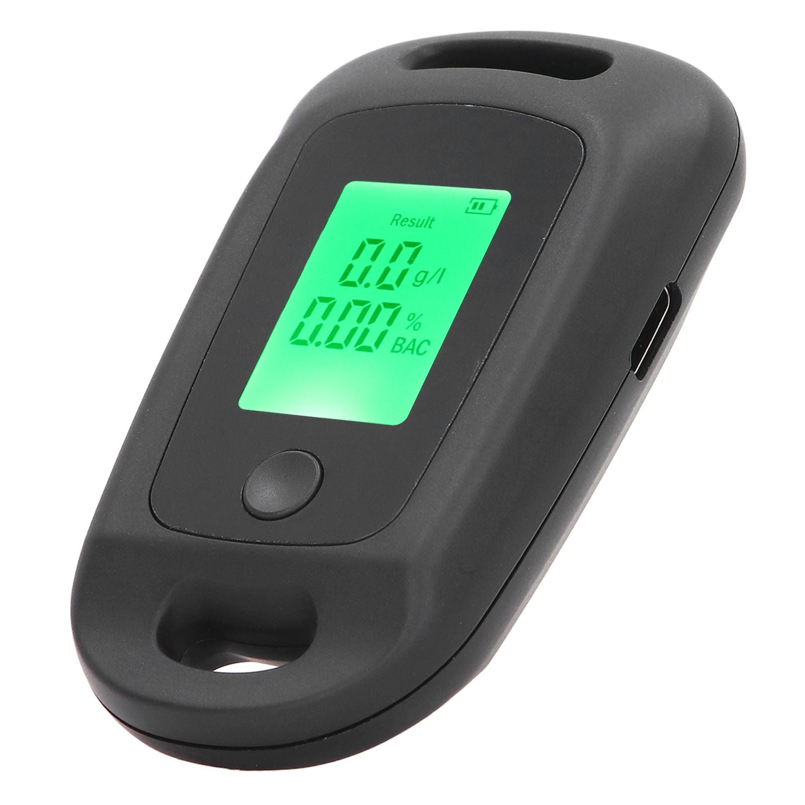 Alcohol Detector USB Rechargeable High Accuracy Portable Breath Alcohol Tester with LCD Screen Black V1294-YM0521-3113220291111