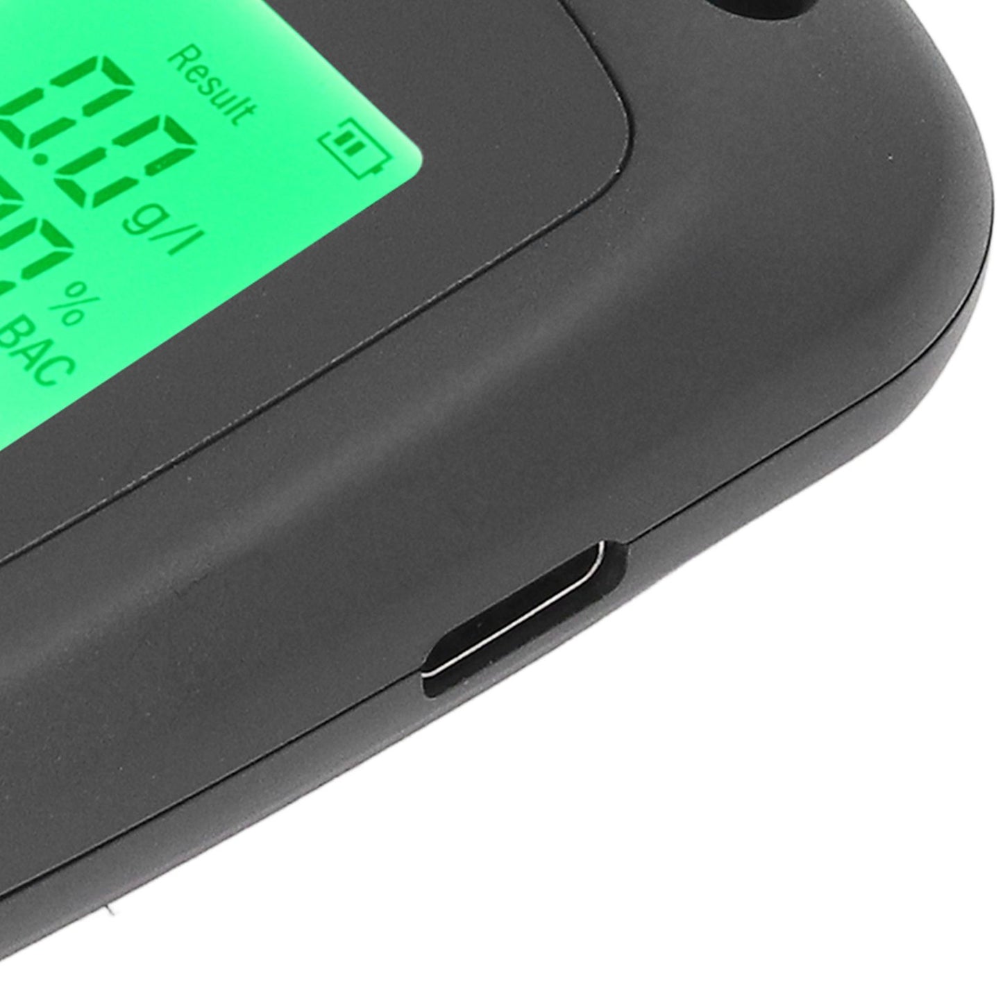 Alcohol Detector USB Rechargeable High Accuracy Portable Breath Alcohol Tester with LCD Screen Black V1294-YM0521-3113220291111