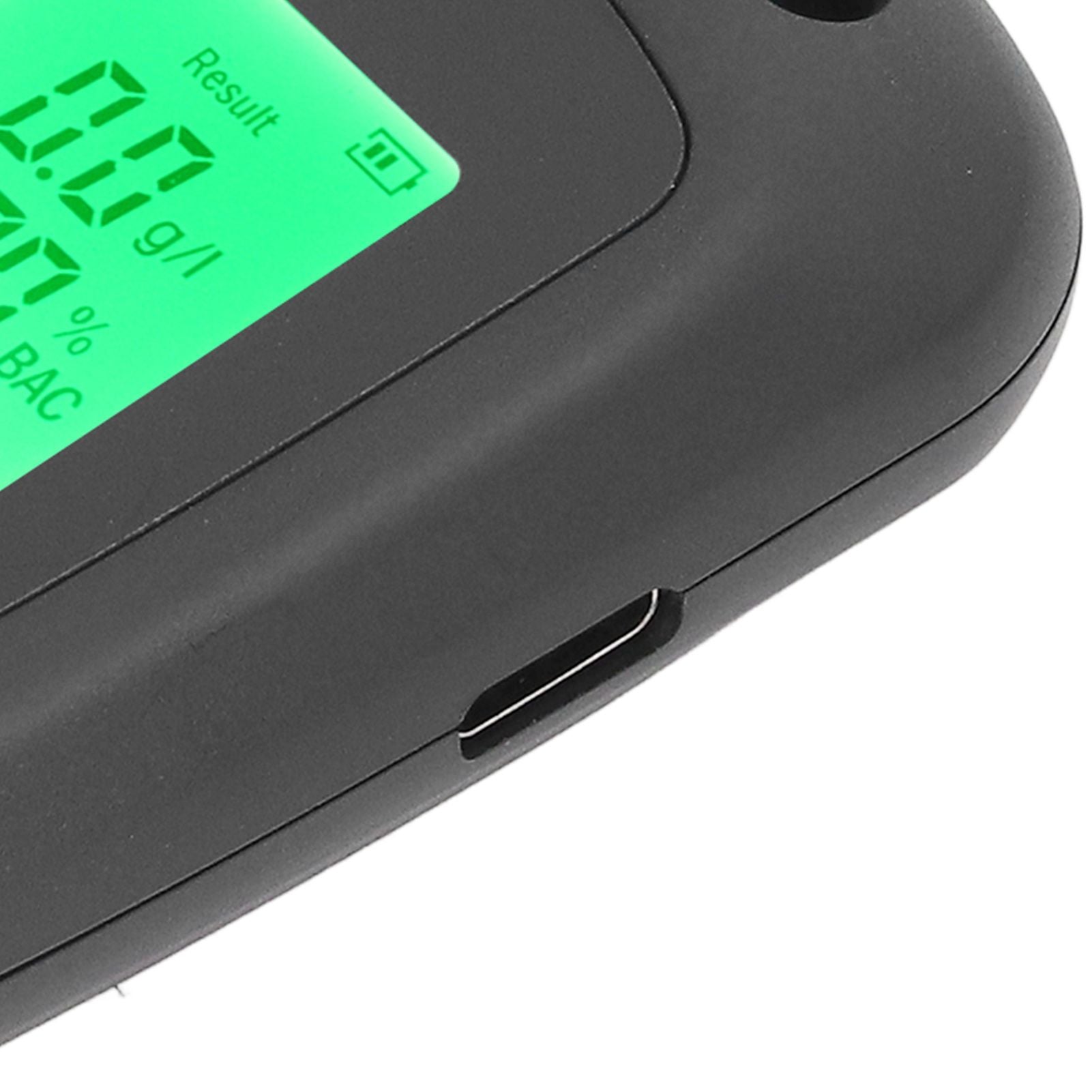 Alcohol Detector USB Rechargeable High Accuracy Portable Breath Alcohol Tester with LCD Screen Black V1294-YM0521-3113220291111