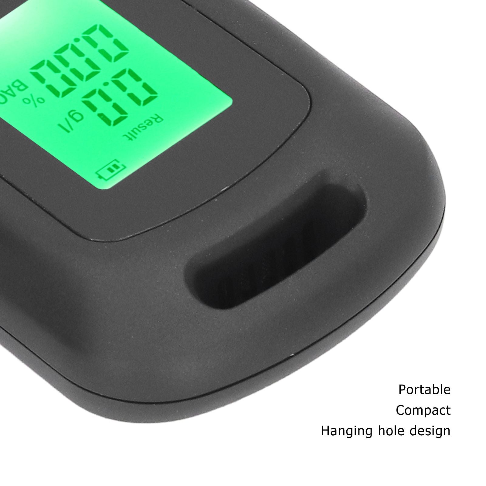 Alcohol Detector USB Rechargeable High Accuracy Portable Breath Alcohol Tester with LCD Screen Black V1294-YM0521-3113220291111