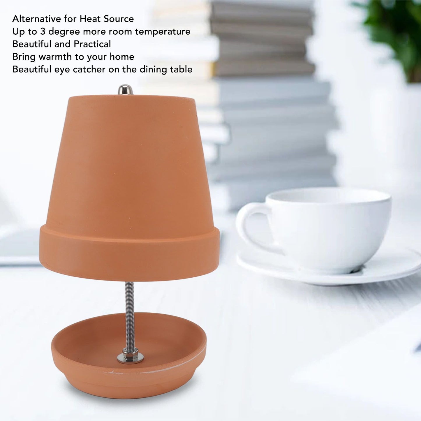Tea Light Oven Ceramic Heat Tea Light Stove Candle Heater for 4-6 Tealight Candles Teapot Warmer V1294-YM0521-3113220291711