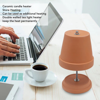 Tea Light Oven Ceramic Heat Tea Light Stove Candle Heater for 4-6 Tealight Candles Teapot Warmer V1294-YM0521-3113220291711