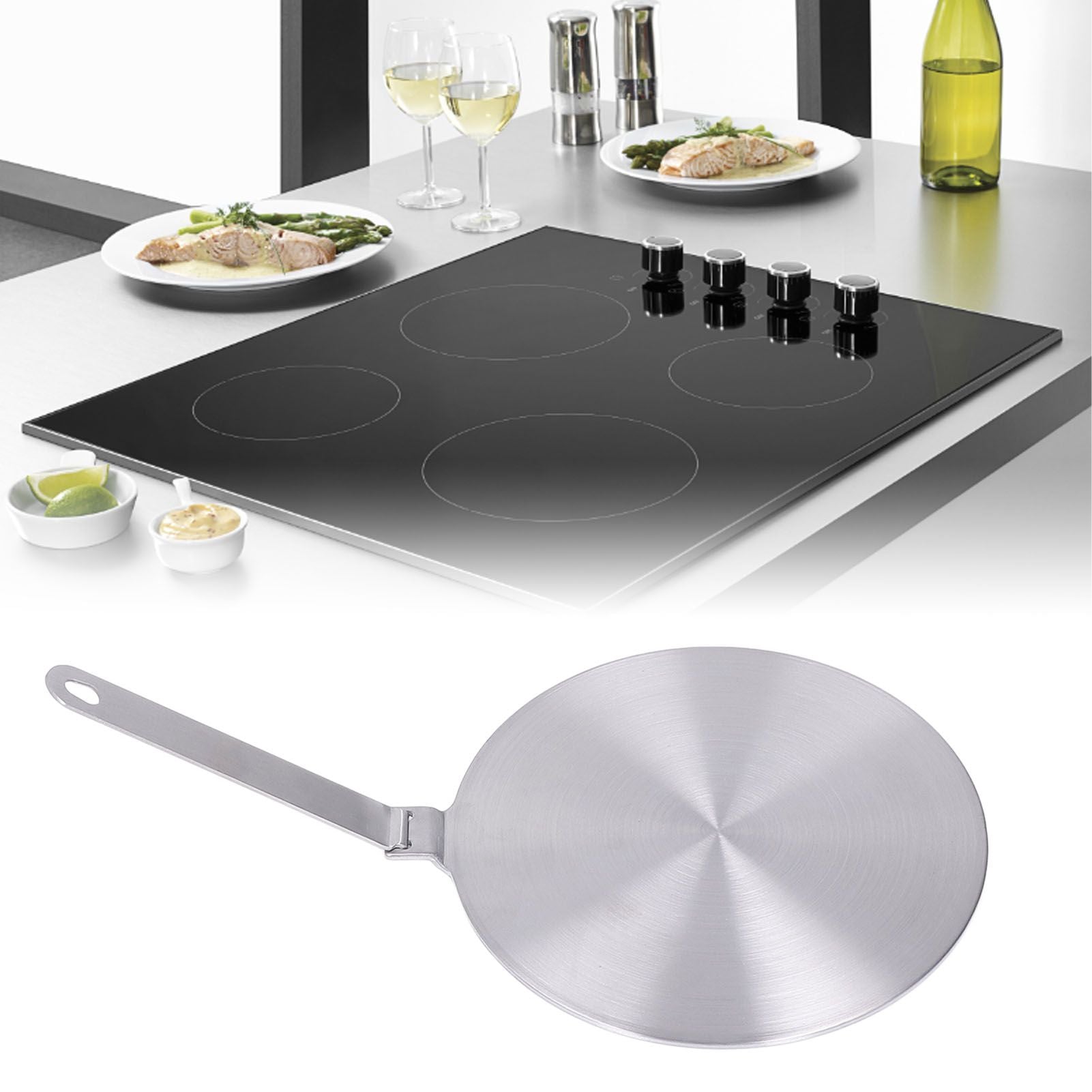 Kitchen Heat Diffuser Stainless Steel With Handle Heat Induction Cooker Plate for Kitchen Type 24 V1294-YM0521-3113220292213