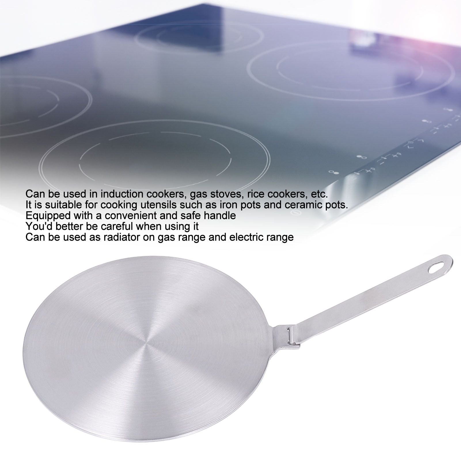 Kitchen Heat Diffuser Stainless Steel With Handle Heat Induction Cooker Plate for Kitchen Type 24 V1294-YM0521-3113220292213