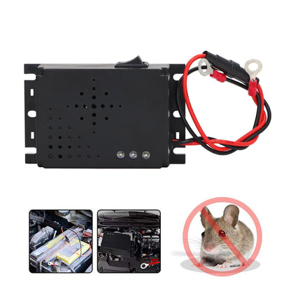 Car Mouse Repeller Ultrasonic Strong Strobe Light Car Electronic Mice Repellent for Engine Compartment V1294-YM0521-3113220292311