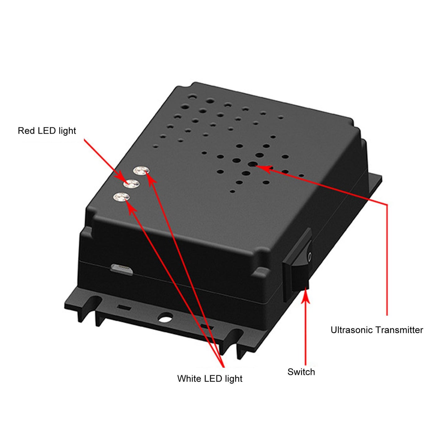 Car Mouse Repeller Ultrasonic Strong Strobe Light Car Electronic Mice Repellent for Engine Compartment V1294-YM0521-3113220292311