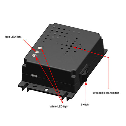 Car Mouse Repeller Ultrasonic Strong Strobe Light Car Electronic Mice Repellent for Engine Compartment V1294-YM0521-3113220292311