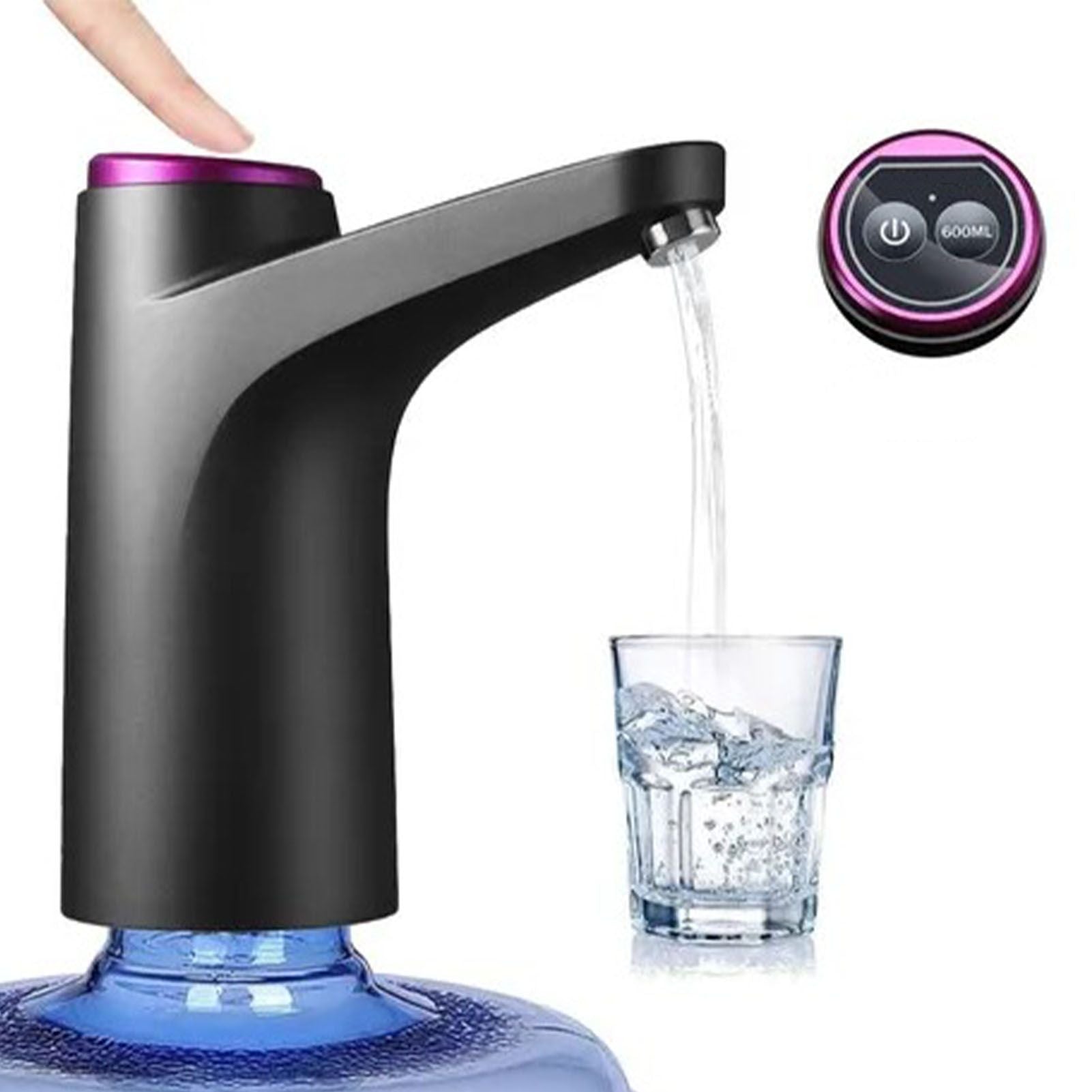 Electric Water Dispenser USB Powered Button Design Smart Automatic Water Bottle Pump V1294-YM0521-3113220294311