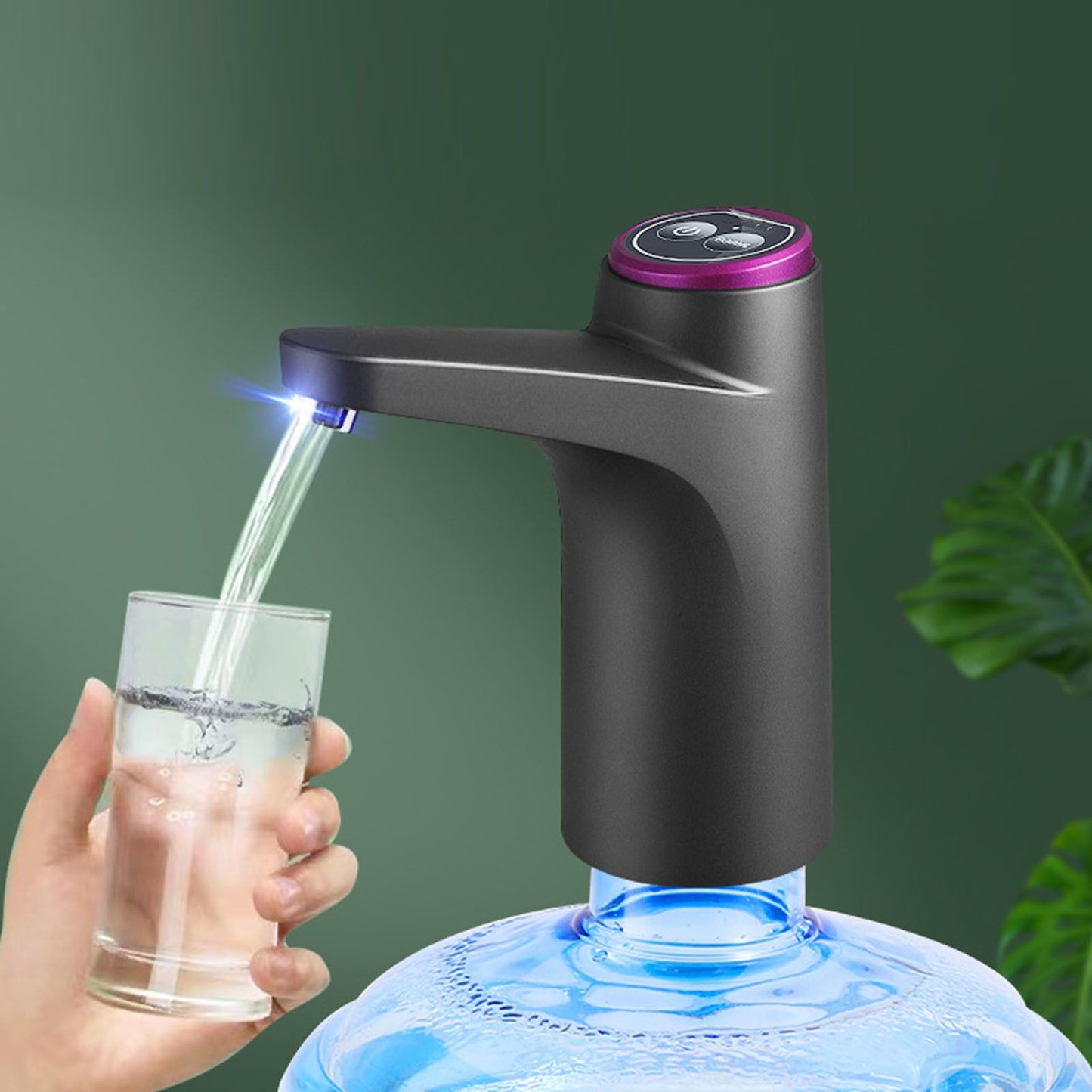Electric Water Dispenser USB Powered Button Design Smart Automatic Water Bottle Pump V1294-YM0521-3113220294311