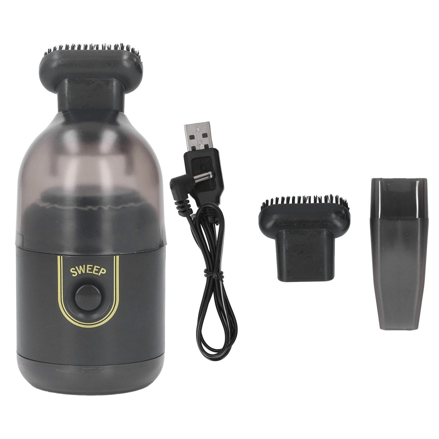 Handheld Vacuum Cleaner USB Rechargeable Portable Mini Cordless Handheld Vacuum for Home Car Desk Black V1294-YM0521-3113220295011