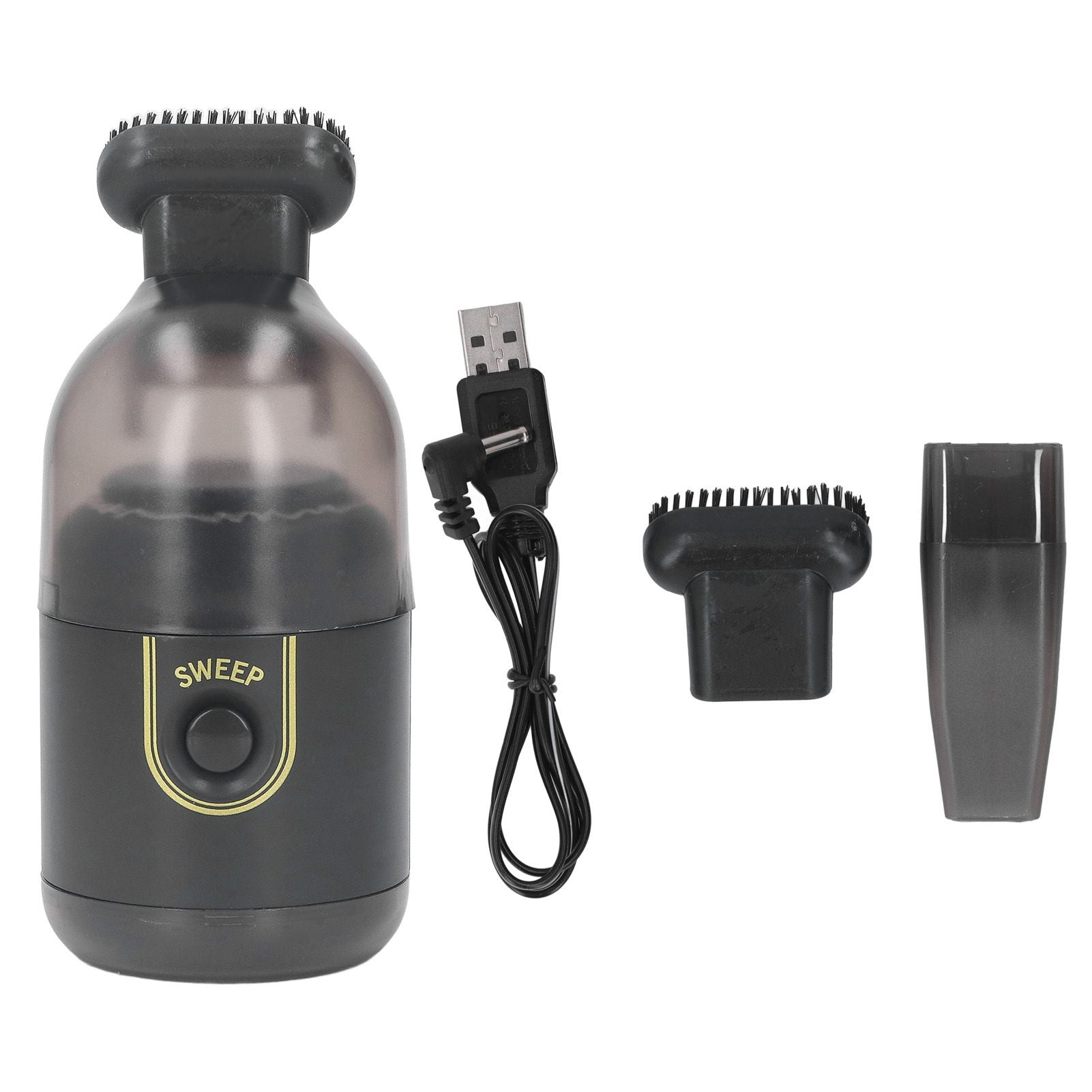 Handheld Vacuum Cleaner USB Rechargeable Portable Mini Cordless Handheld Vacuum for Home Car Desk Black V1294-YM0521-3113220295011