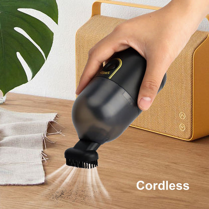 Handheld Vacuum Cleaner USB Rechargeable Portable Mini Cordless Handheld Vacuum for Home Car Desk Black V1294-YM0521-3113220295011