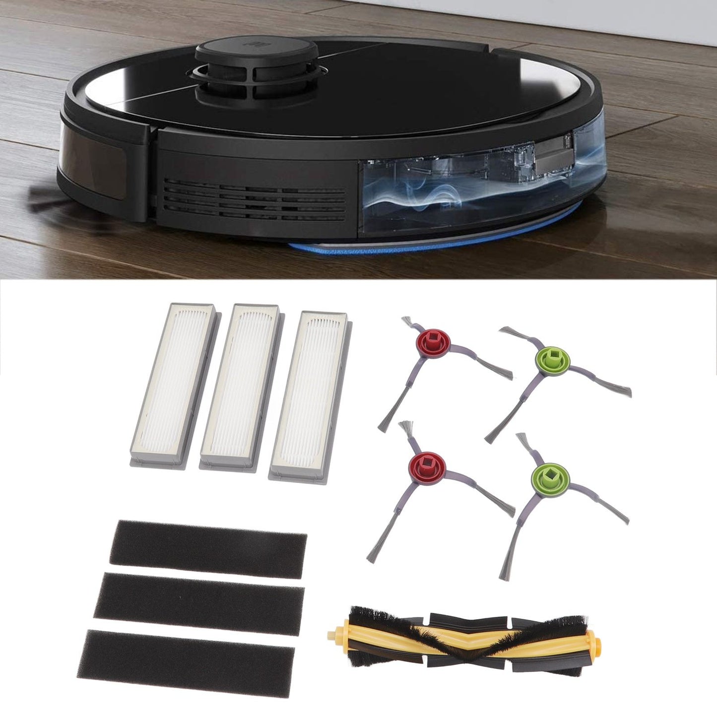 Sweeping Robot Filter Main and Side Brushes Sweeping Robot Accessories for Deebot Ozmo 920 950 T8 V1294-YM0521-3113220300511