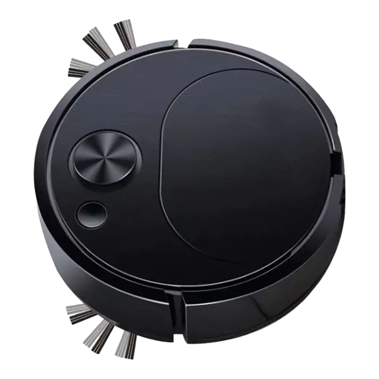 Automatic Vacuum Cleaner Low Noise Rechargeable 3 in 1 Intelligent Sweeping Robot for Hair Dust Stain Black V1294-YM0521-3113220303611