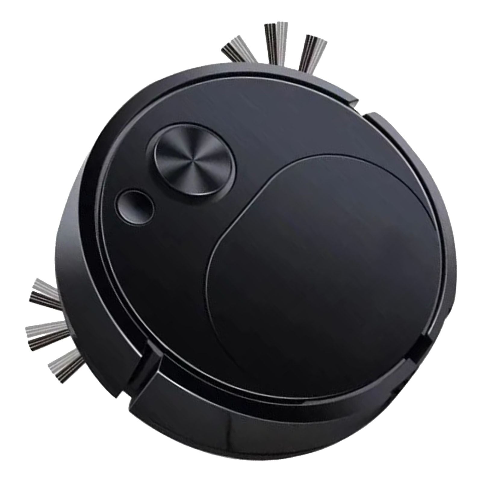 Automatic Vacuum Cleaner Low Noise Rechargeable 3 in 1 Intelligent Sweeping Robot for Hair Dust Stain Black V1294-YM0521-3113220303611