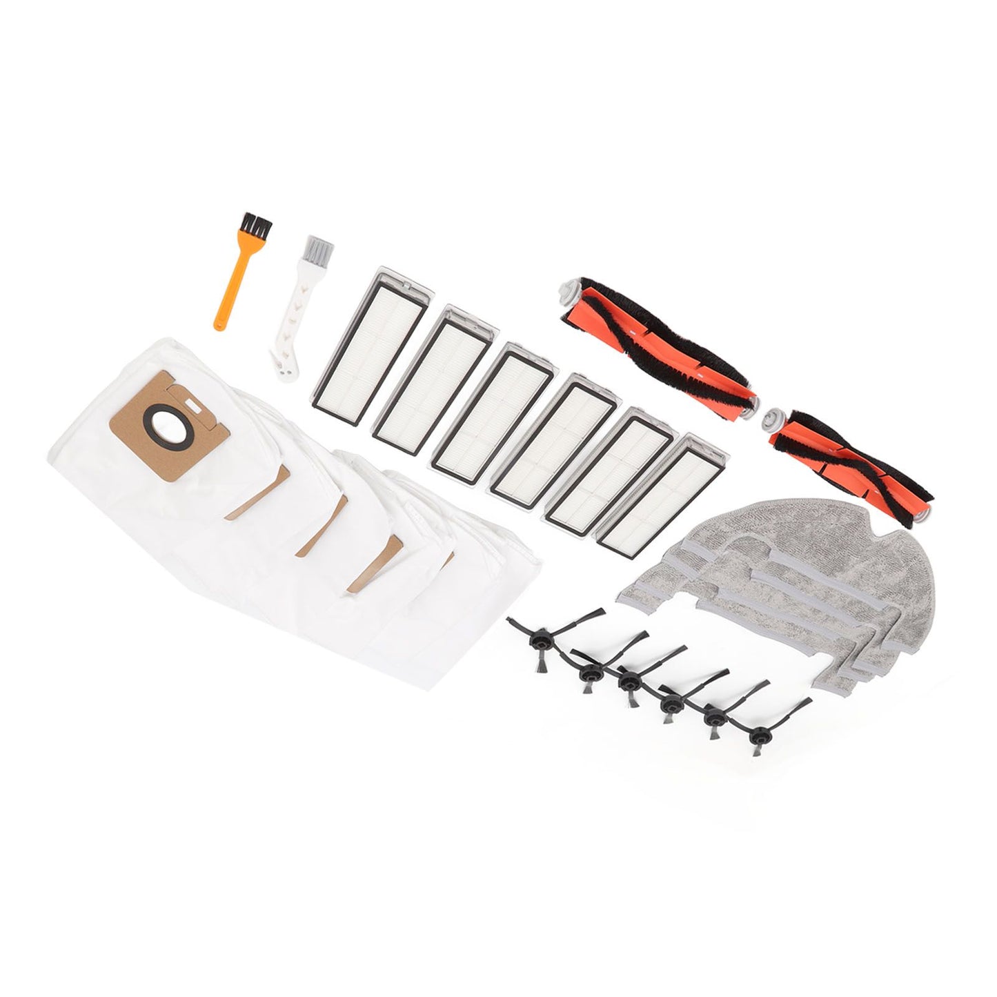 Sweeper Accessories Main Brush Dust Bag Filter Rag Side Brush Sweeper Replacement Parts for Dreame Z10 Pro V1294-YM0521-3113220304011