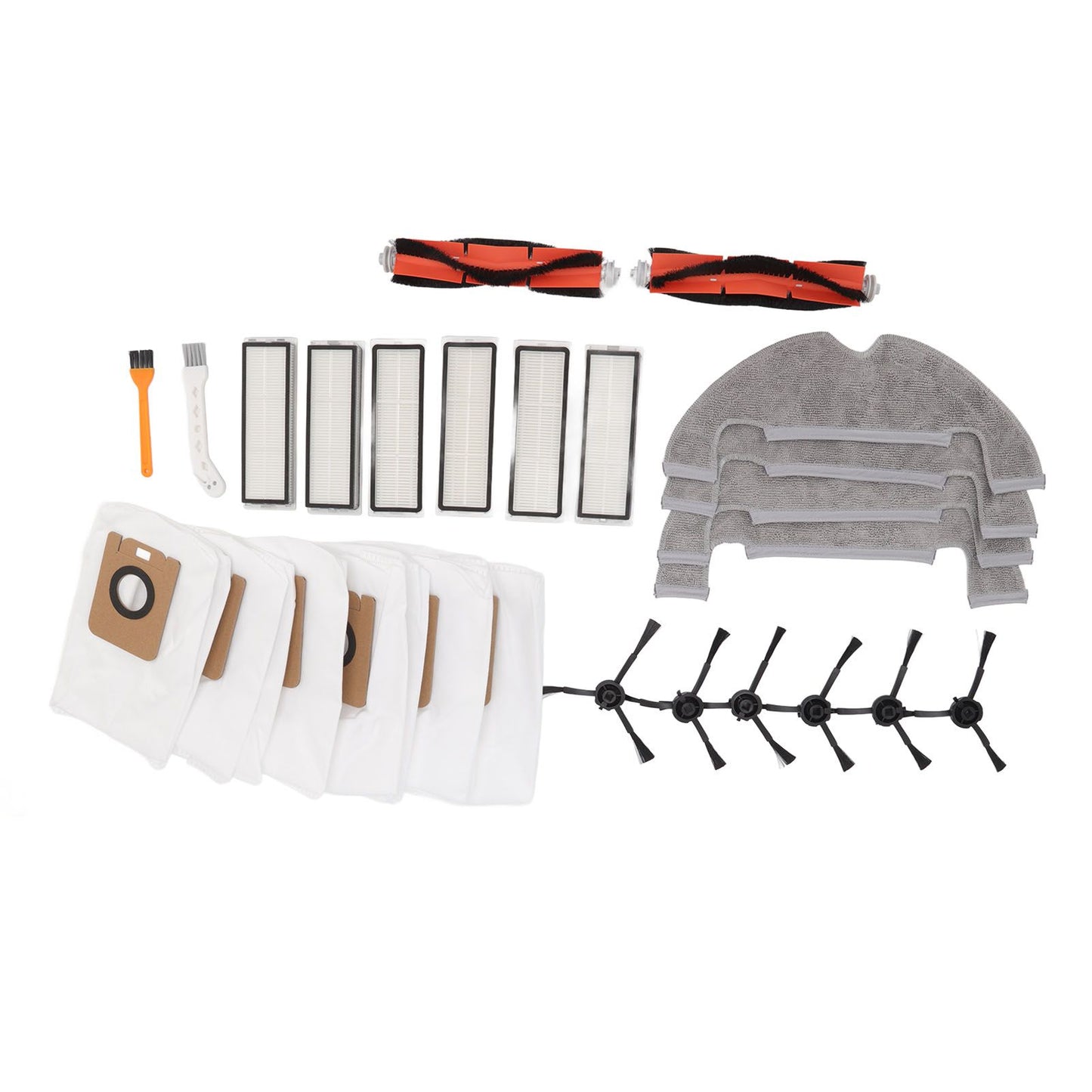 Sweeper Accessories Main Brush Dust Bag Filter Rag Side Brush Sweeper Replacement Parts for Dreame Z10 Pro V1294-YM0521-3113220304011