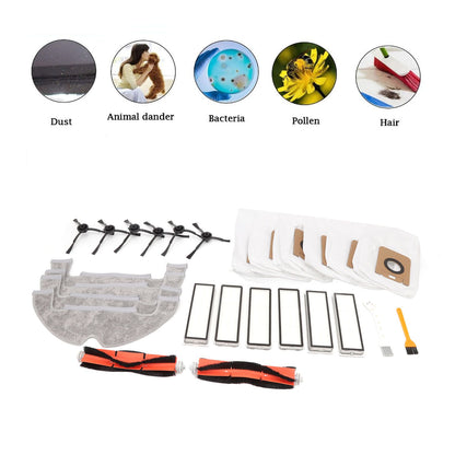 Sweeper Accessories Main Brush Dust Bag Filter Rag Side Brush Sweeper Replacement Parts for Dreame Z10 Pro V1294-YM0521-3113220304011