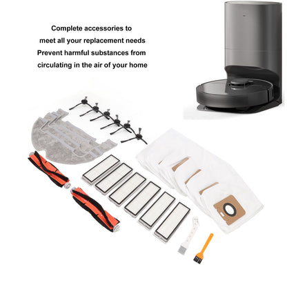 Sweeper Accessories Main Brush Dust Bag Filter Rag Side Brush Sweeper Replacement Parts for Dreame Z10 Pro V1294-YM0521-3113220304011