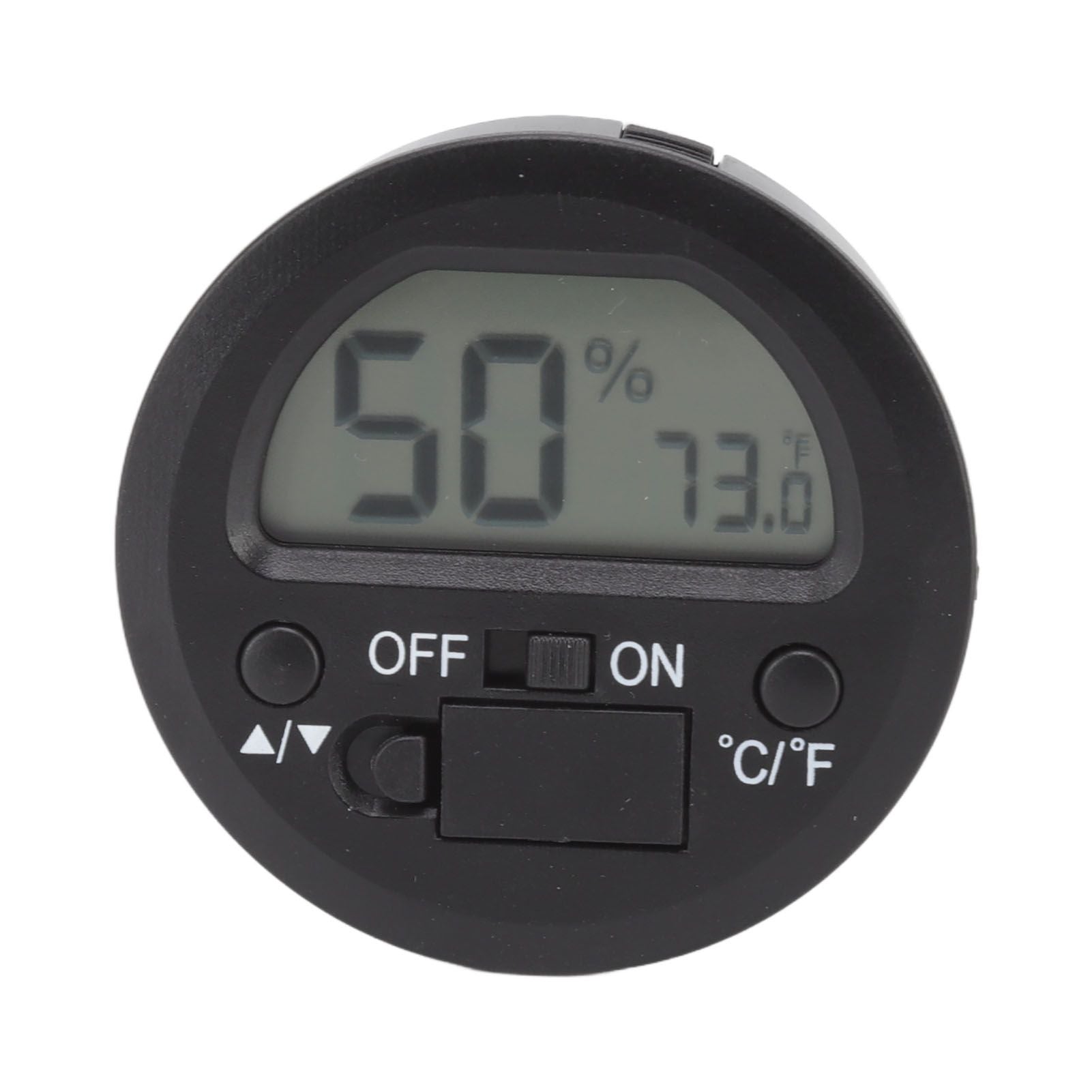 Temperature Humidity Meter Portable Round Embedded Electronic Digital Display Temperature Humidity Gauge V1294-YM0521-3113220305011
