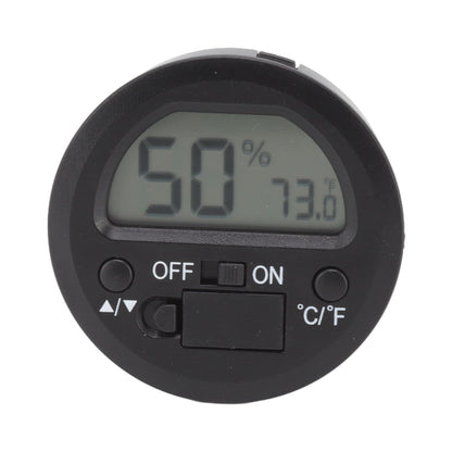 Temperature Humidity Meter Portable Round Embedded Electronic Digital Display Temperature Humidity Gauge V1294-YM0521-3113220305011