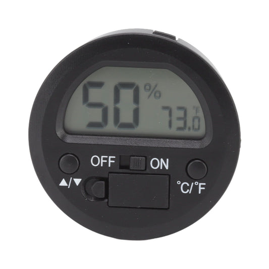 Temperature Humidity Meter Portable Round Embedded Electronic Digital Display Temperature Humidity Gauge V1294-YM0521-3113220305011