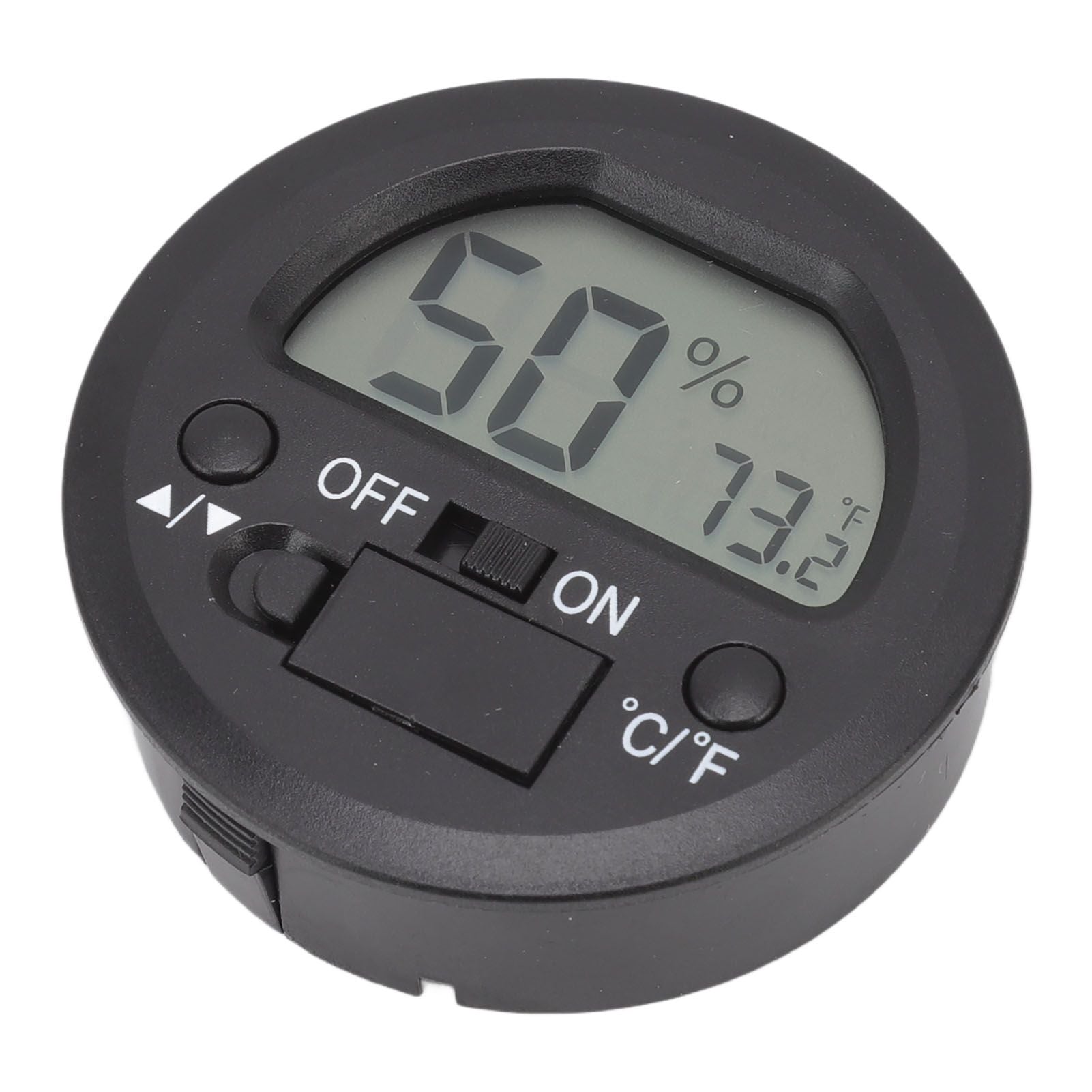 Temperature Humidity Meter Portable Round Embedded Electronic Digital Display Temperature Humidity Gauge V1294-YM0521-3113220305011