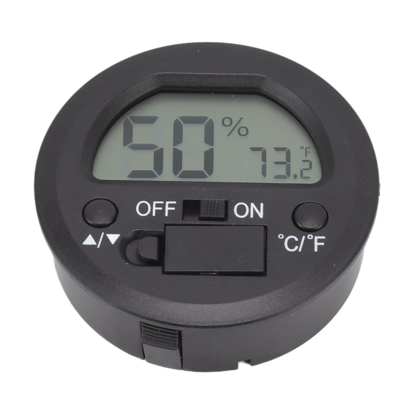 Temperature Humidity Meter Portable Round Embedded Electronic Digital Display Temperature Humidity Gauge V1294-YM0521-3113220305011