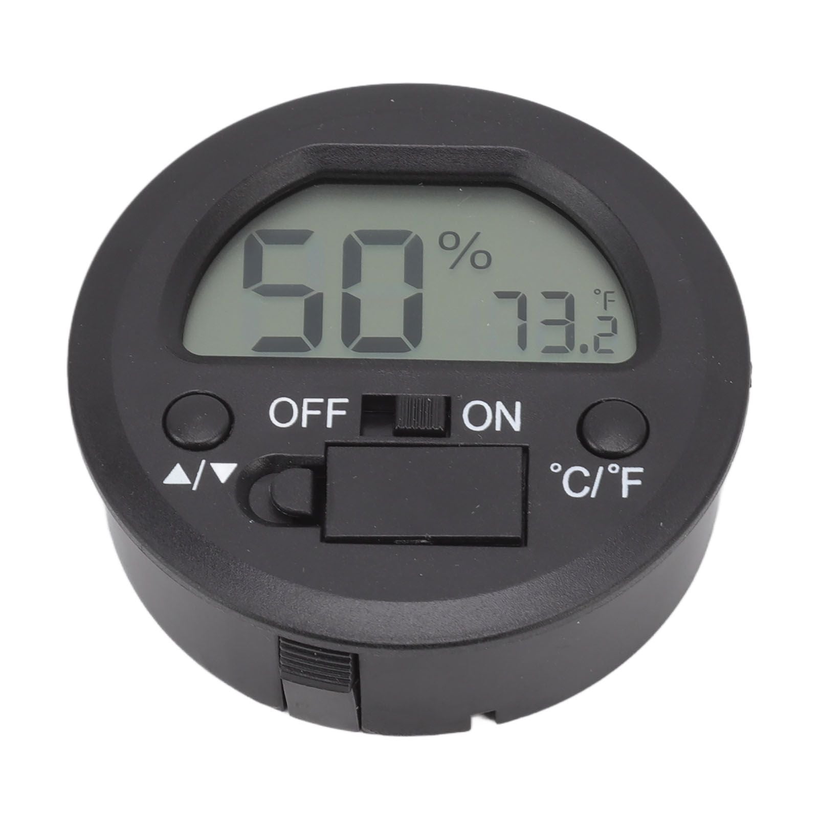 Temperature Humidity Meter Portable Round Embedded Electronic Digital Display Temperature Humidity Gauge V1294-YM0521-3113220305011
