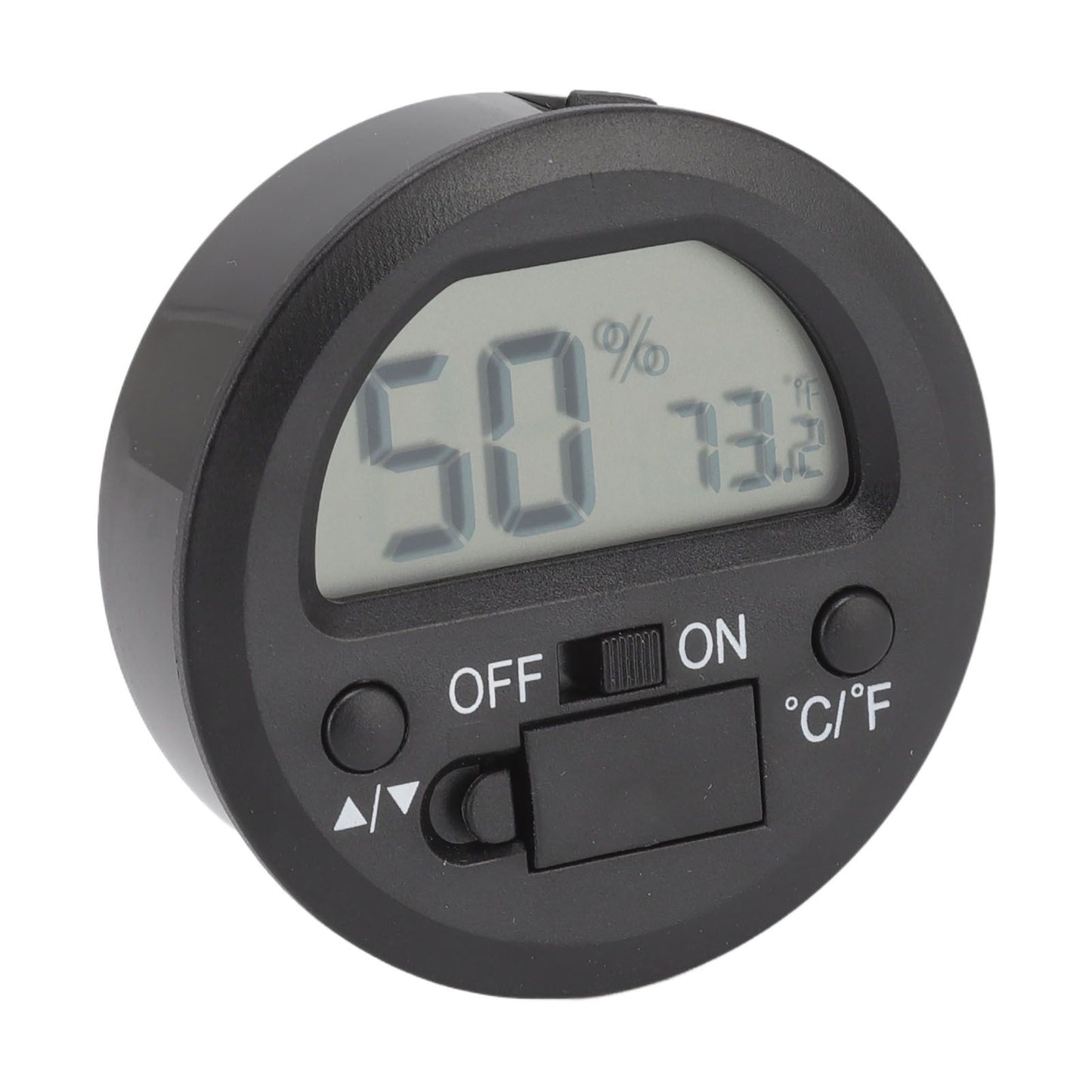 Temperature Humidity Meter Portable Round Embedded Electronic Digital Display Temperature Humidity Gauge V1294-YM0521-3113220305011