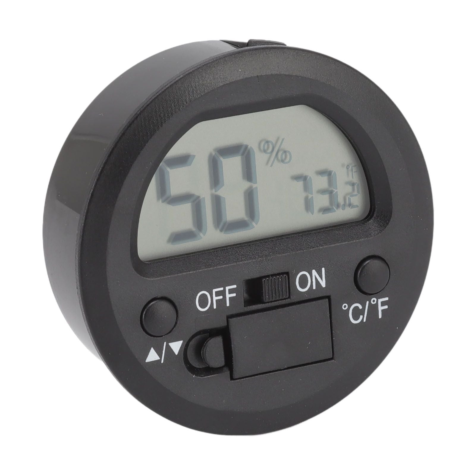 Temperature Humidity Meter Portable Round Embedded Electronic Digital Display Temperature Humidity Gauge V1294-YM0521-3113220305011