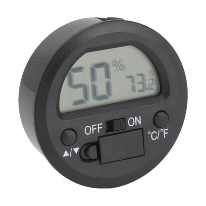 Temperature Humidity Meter Portable Round Embedded Electronic Digital Display Temperature Humidity Gauge V1294-YM0521-3113220305011